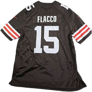Nike OnField Joe Flacco Cleveland Browns Jersey Men‎ Large Brown Tags w/ Defects